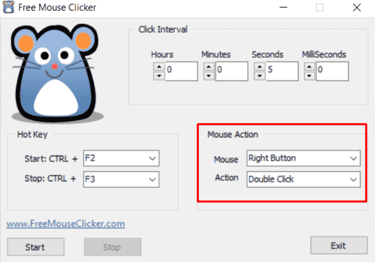 auto mouse clicker serial