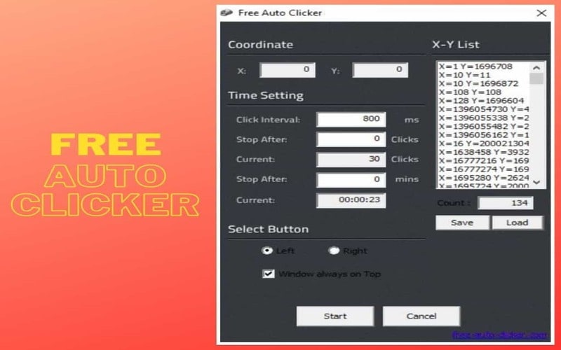 auto clicker that can use keyboard