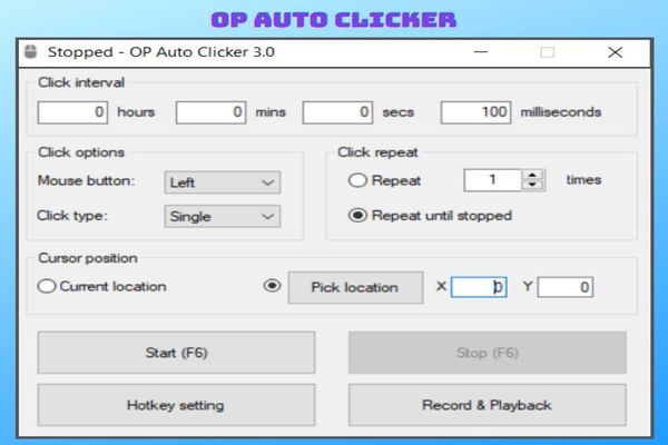 Op auto clicker for windows