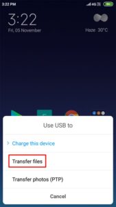 enable usb debugging