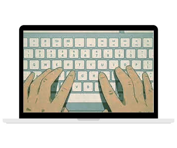 proper finger placement for typing